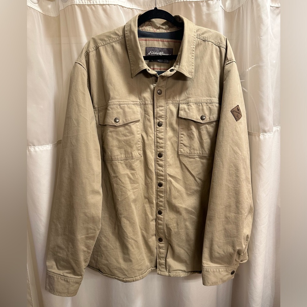 Eddie Bauer Fleece Lined Snap-Up Shacket